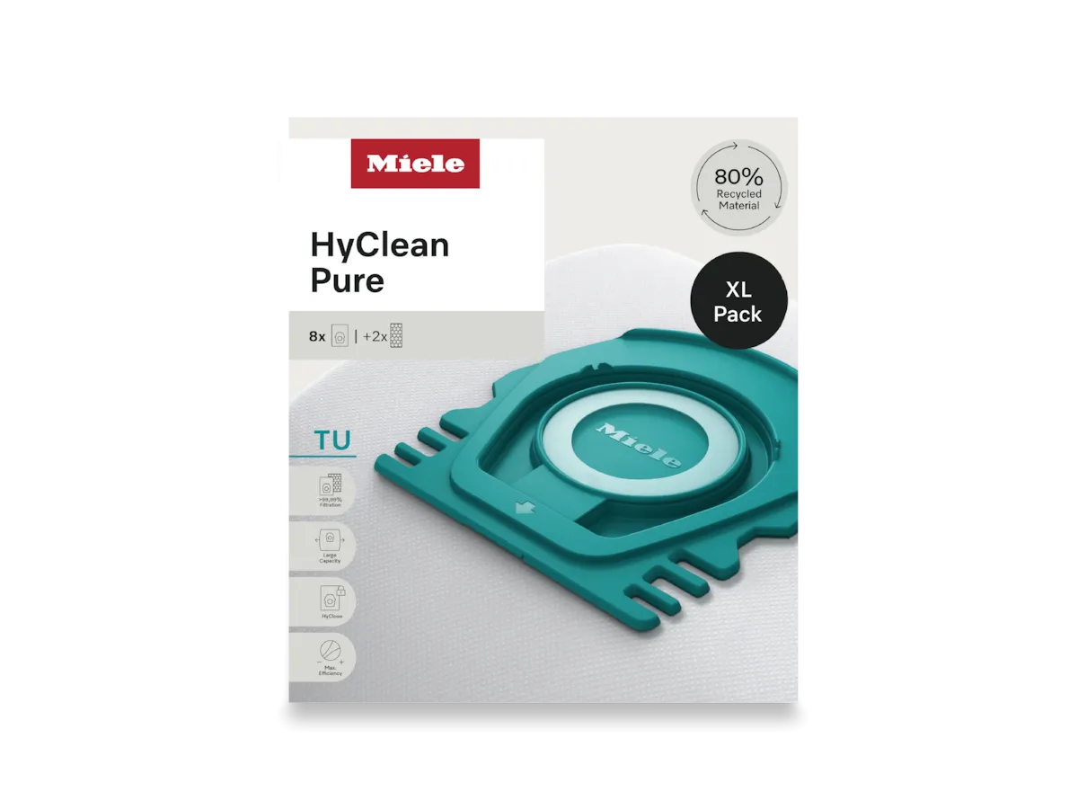 Özel fiyata 8 elektrikli süpürge toz torbası – TU XL HyClean Pure